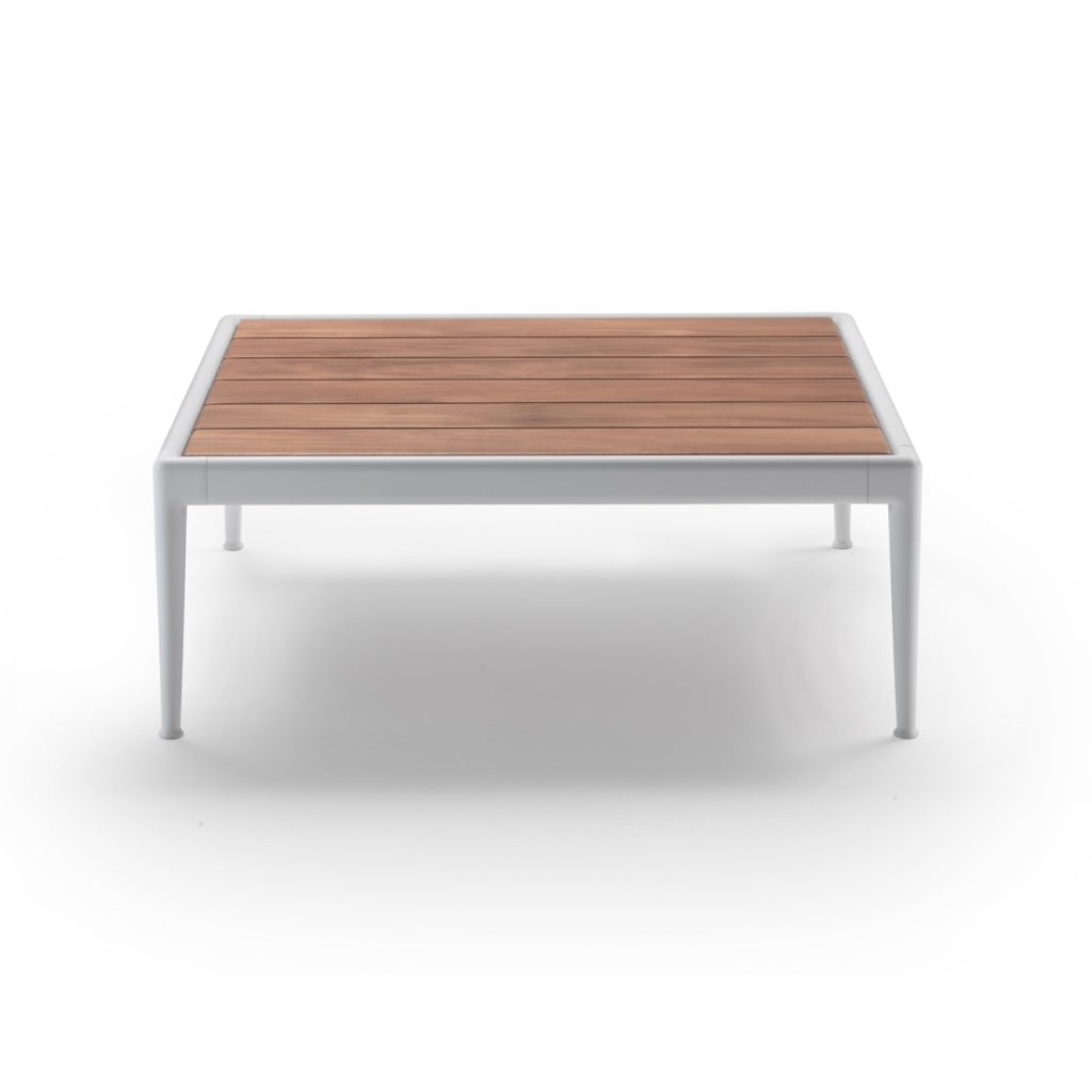 Flexform Pico Wood Outdoor Coffee Table recessed top STILL LIFE S 01