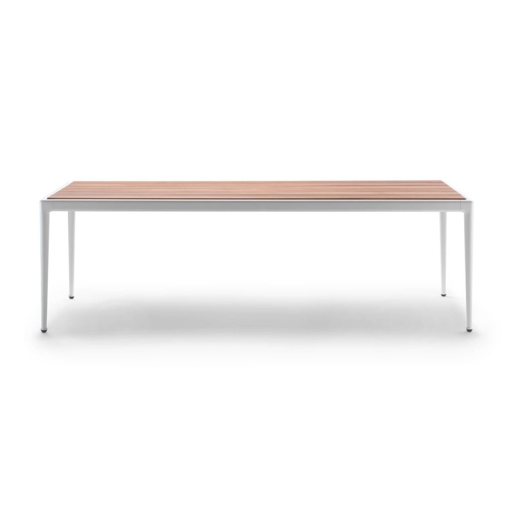 Flexform Pico Wood Recessed Top Outdoor Dining Table STILL LIFE S 01