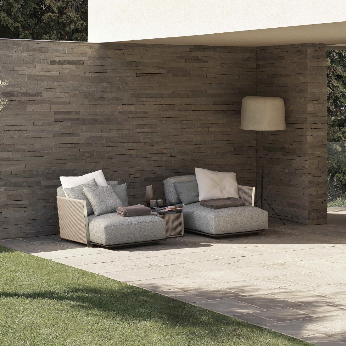 Flexform Vulcano Outdoor Daybed LIFESTYLE S 01