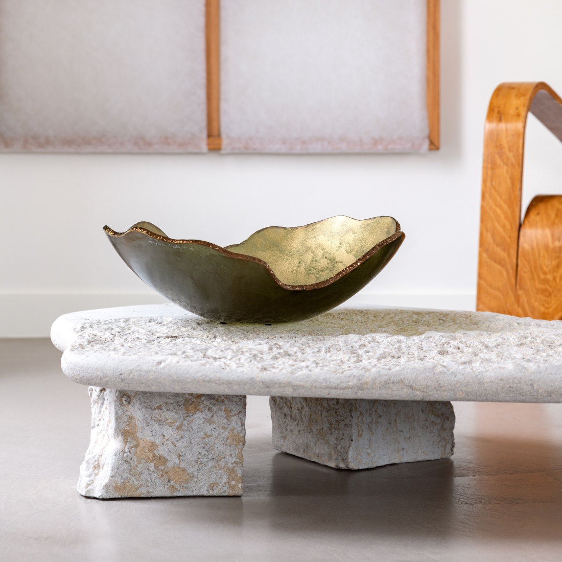 Gardeco Mapa Glass Bowl Ouro Fosca Bronze Top RM MAOUR50 LIFESTYLE S 01