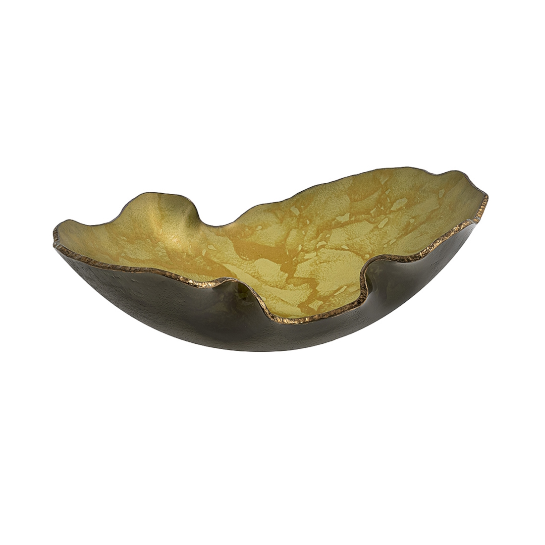 Gardeco Mapa Glass Bowl Ouro Fosca Bronze Top RM MAOUR50 STILL LIFE S 01