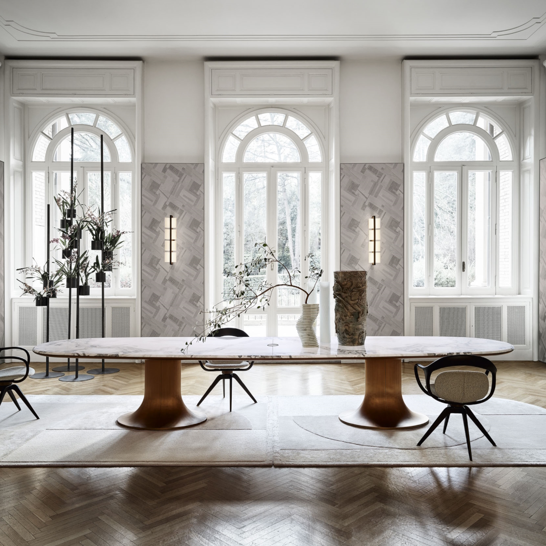 Giorgetti Mizar Dining Table with two bases LIFESTYLE S 01