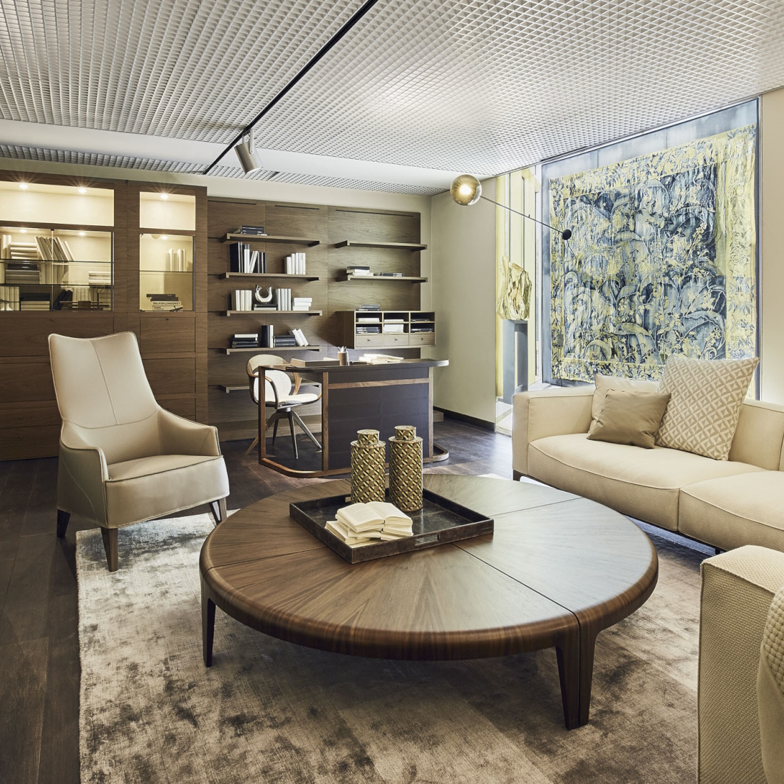 Giorgetti Round Coffee Table LIFESTYLE S 01