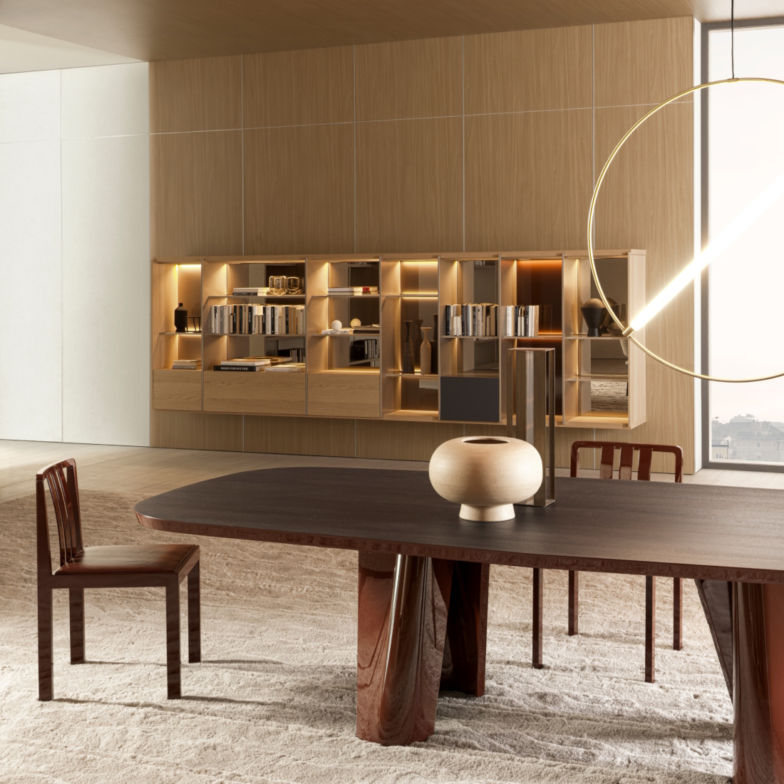Molteni C Lise Wood Dining Table LIFESTYLE S 03