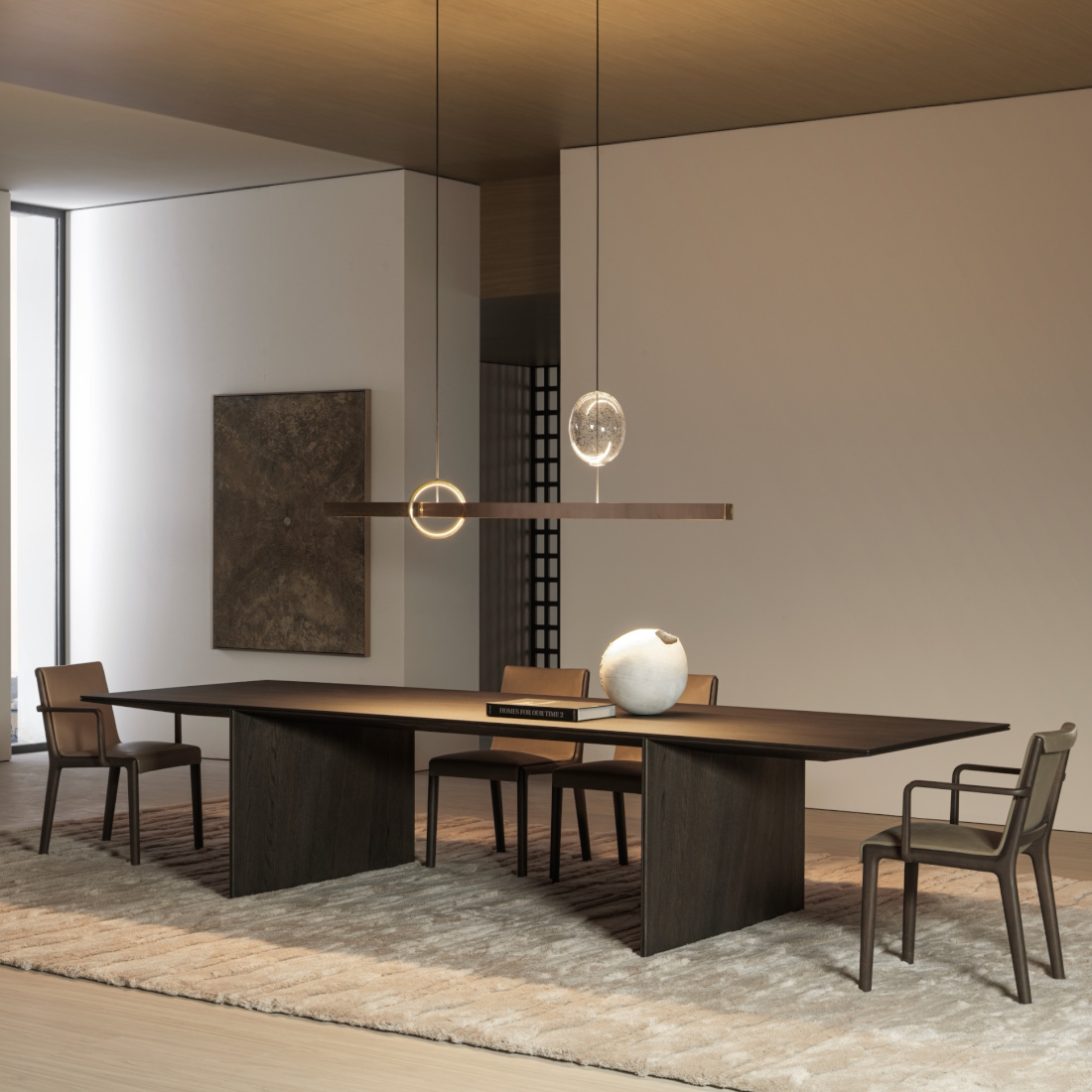 MolteniC Ava Wood Dining Table LIFESTYLE S 01