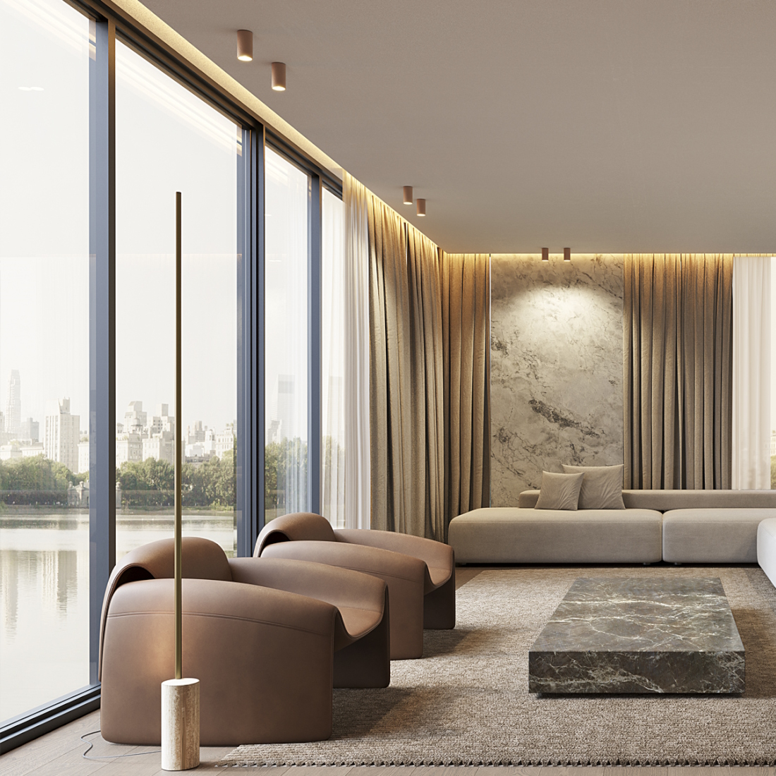 Panzeri Hilow Line Floor Lamp LIFESTYLE S 01