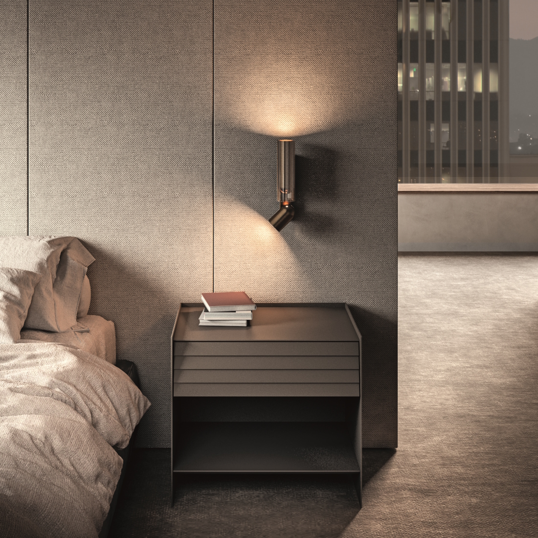 Penta Clash Adjustable Wall Light Bronze LIFESTYLE S 01