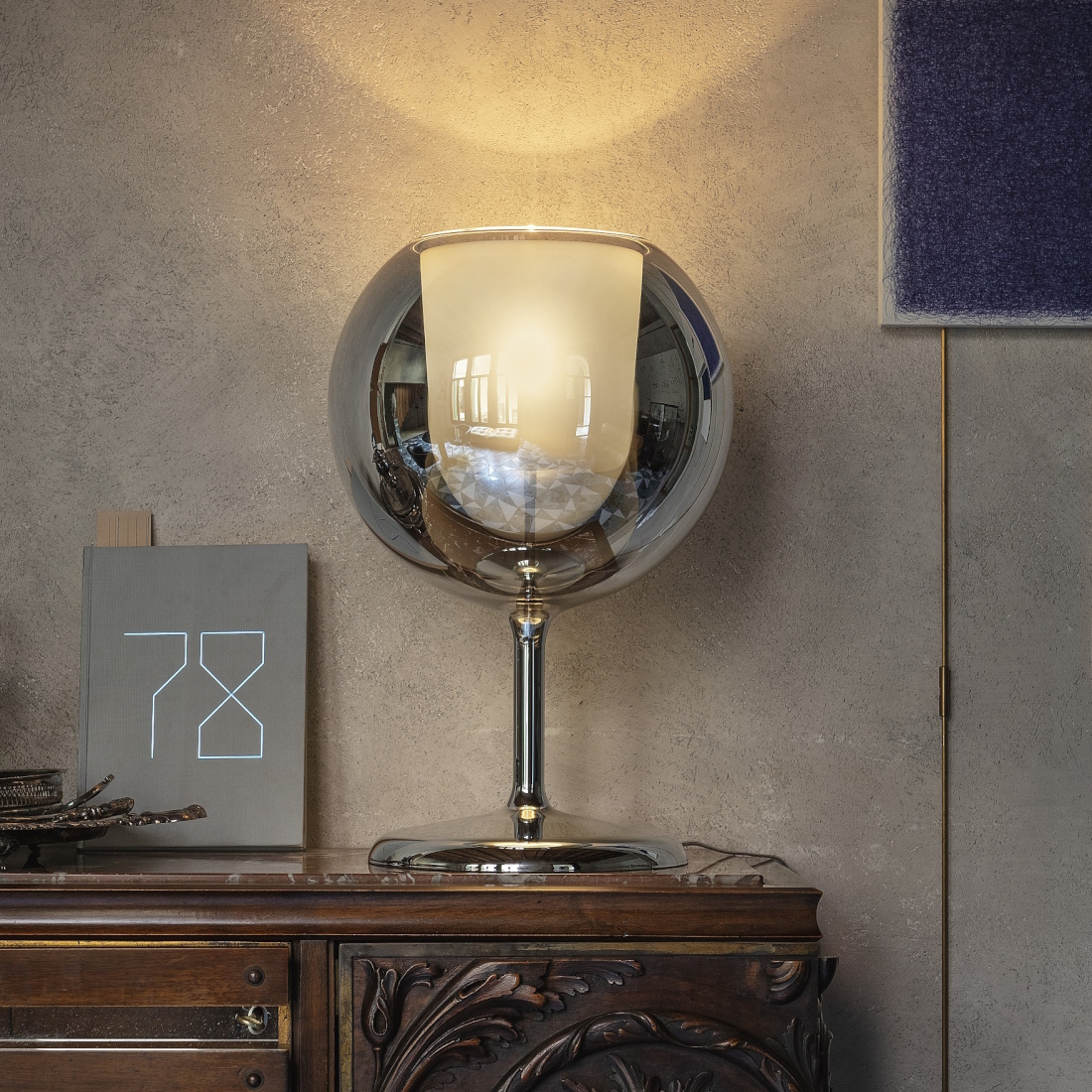 Penta Glo Table Lamp Rose Gold LIFESTYLE S 01