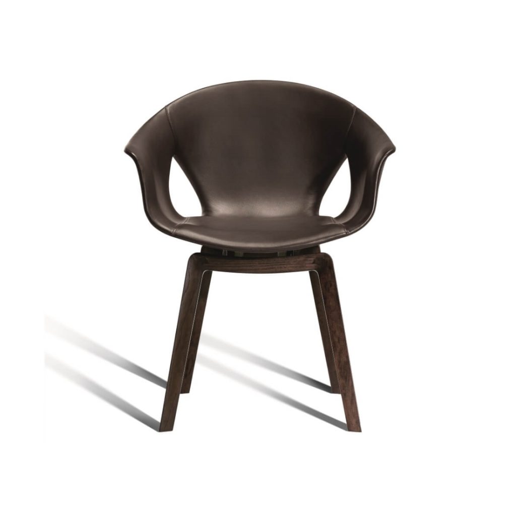 Poltrona Frau Ginger Ale Dining Armchair Wood Legs STILL LIFE S 01