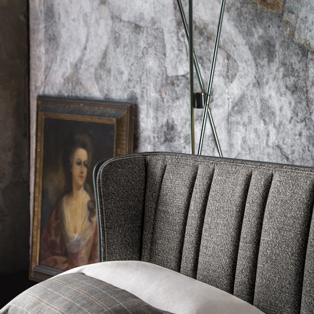 Poltrona Frau Lola Darling Bed with fabric headboard LIFESTYLE S 03