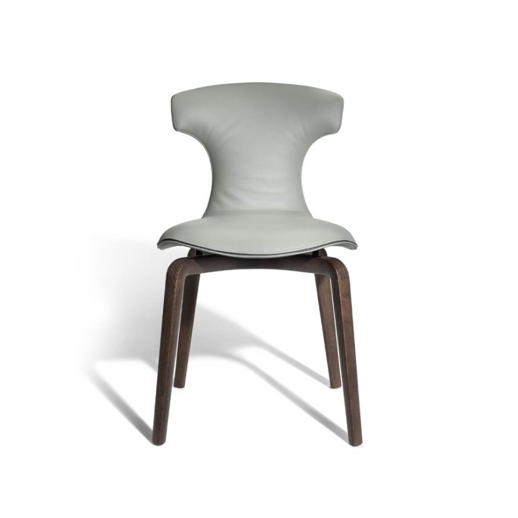 Poltrona Frau Montera Mas Dining Chair Wooden Leg STILL LIFE S Leather 01