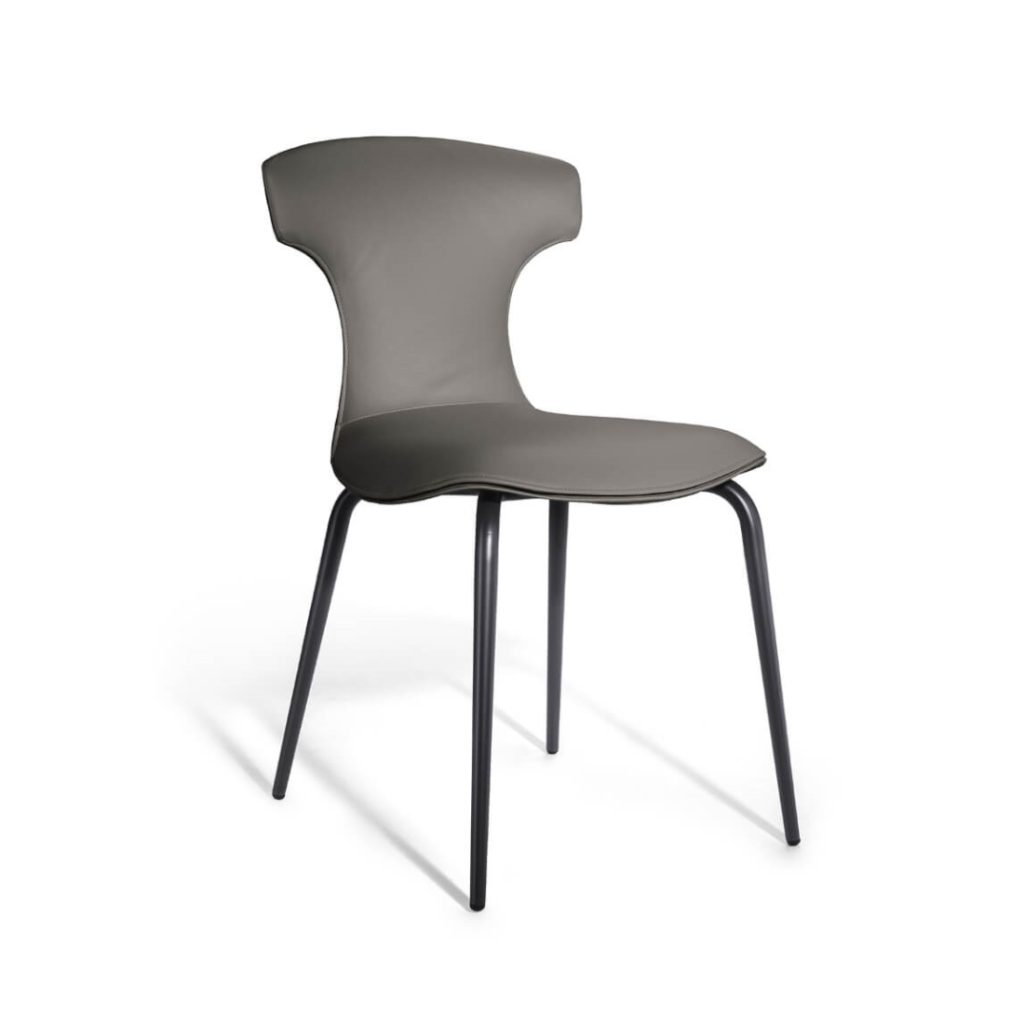Poltrona Frau Montera Mas Metal Leg Dining Chair STILL LIFE S Leather 01