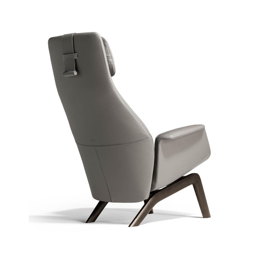 Poltrona Frau downtown lounge armchair Wooden Base STILL LIFE S 02