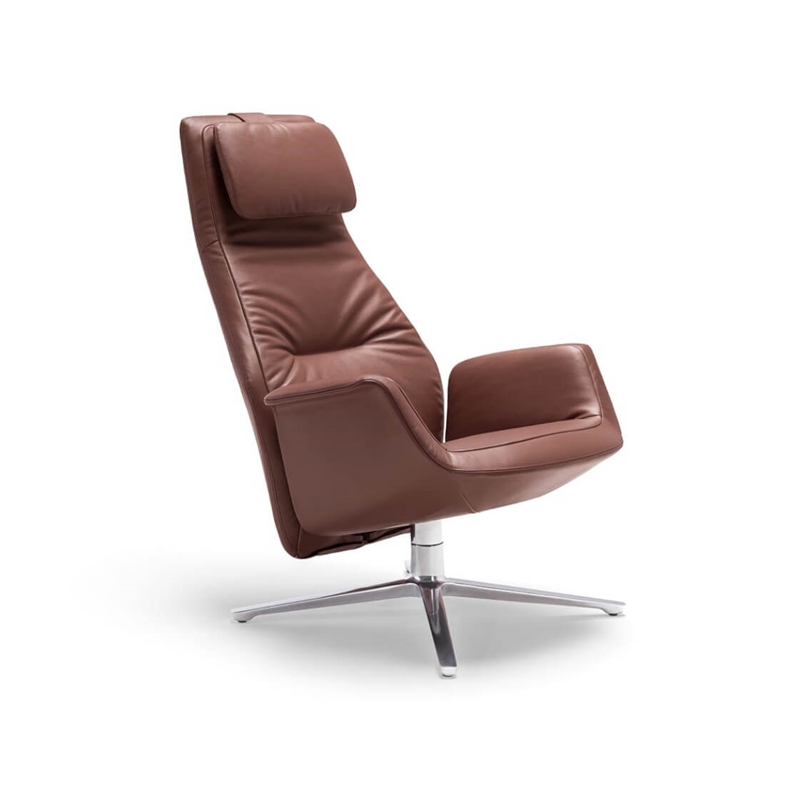 Poltrona Frau downtown lounge armchair swivel STILL LIFE S 02