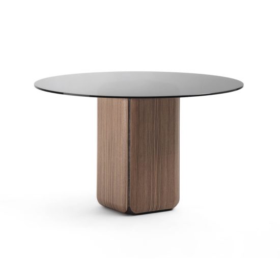 Porada Bay Round Glass Dining Table STILL LIFE S 01