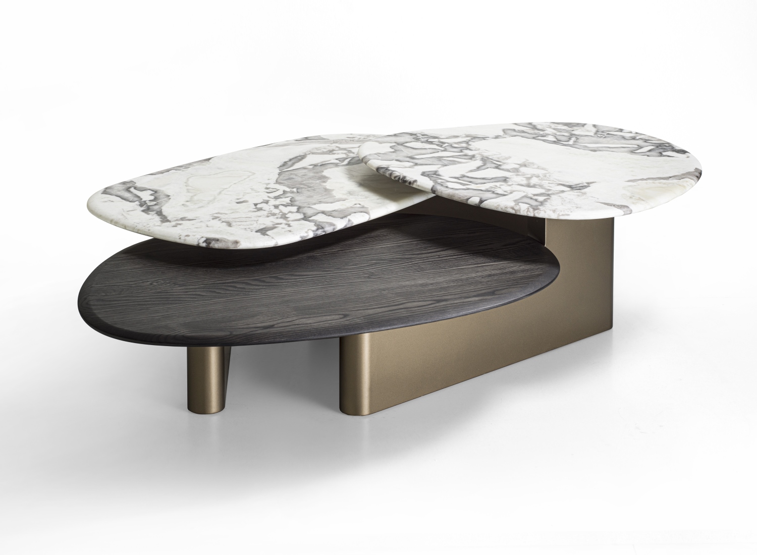 Porada Callisto Mix Wood Coffee Table - Made in Italy