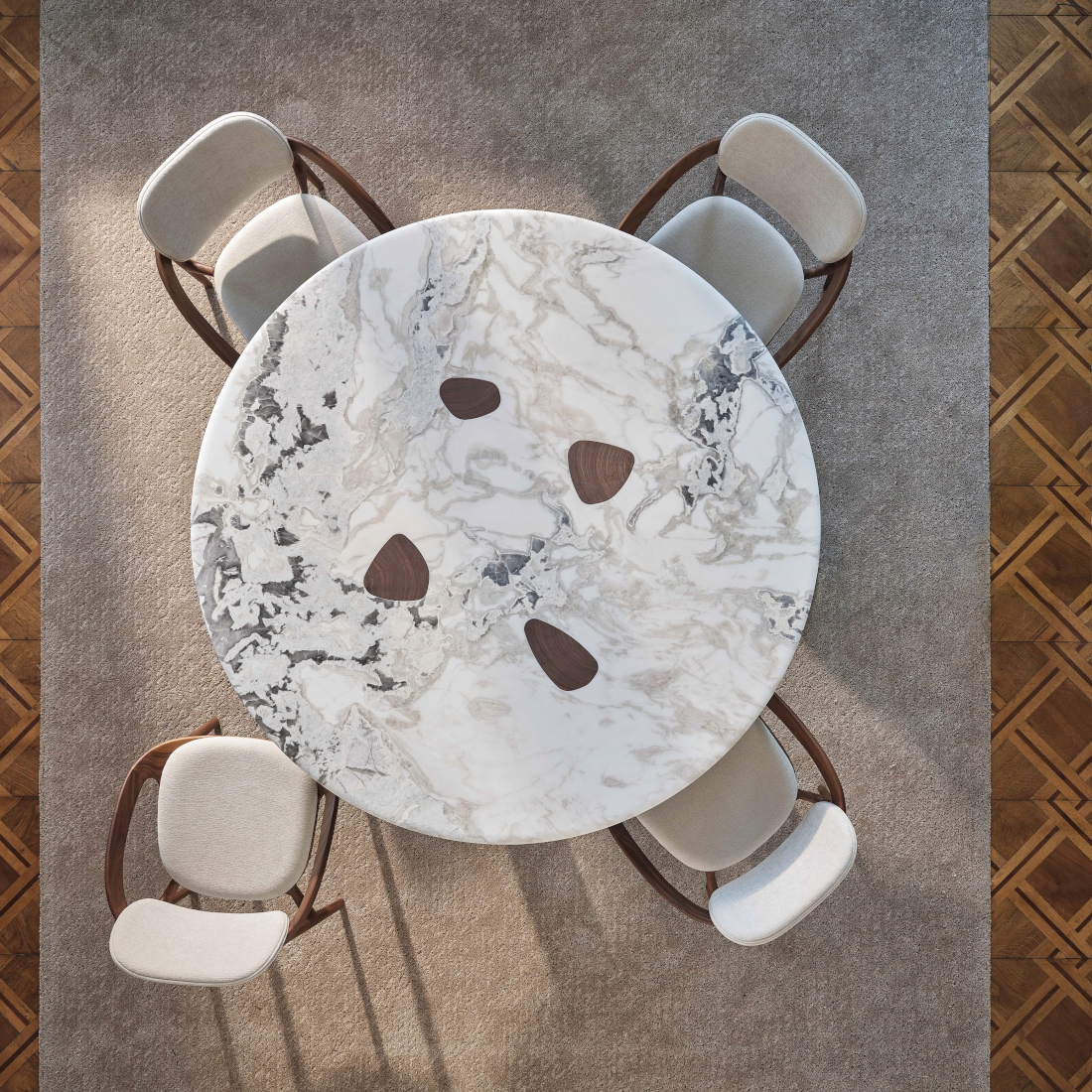 Porada Oswood Round Marble Dining Table LIFESTYLE S 02