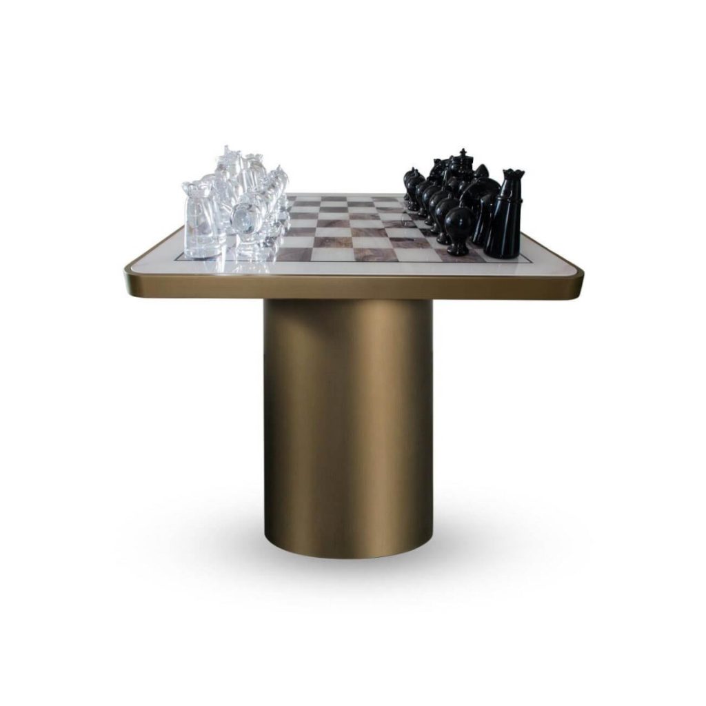 Reflex Angelo Tau 4 Steel Scacchi Chess Table STILL LIFE S 01