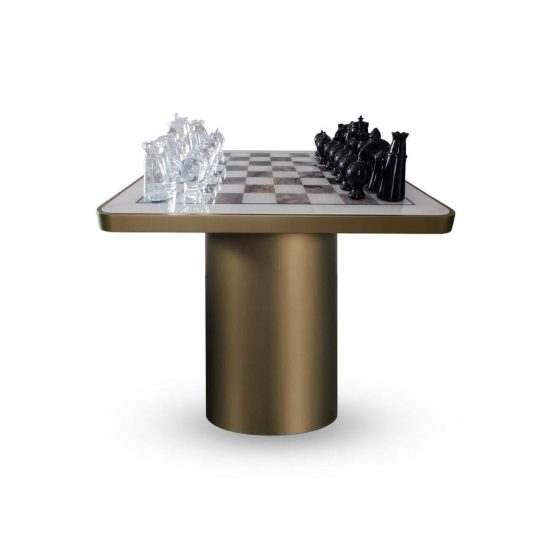 Reflex Angelo Tau 4 Steel Scacchi Chess Table STILL LIFE S 01