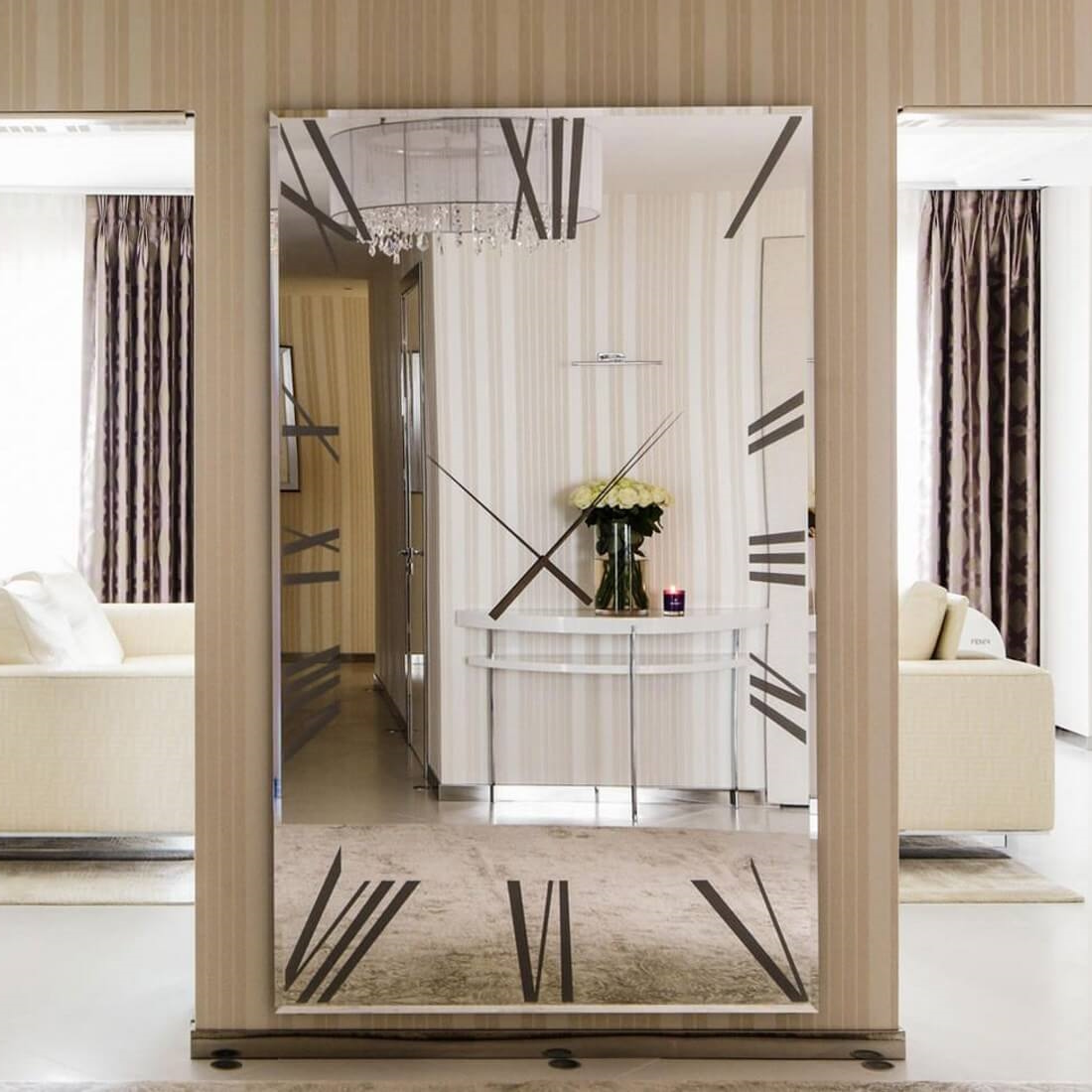 Reflex Angelo Titanium Mirror Clock 120 LIFESTYLE S 01