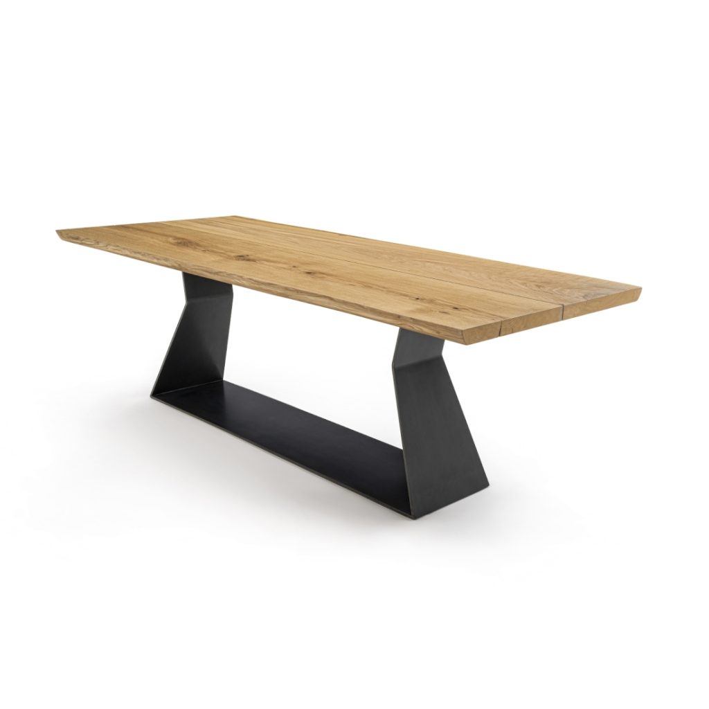 Riva1920 Bedrock Plank C Wood Dining Table STILL LIFE S 01