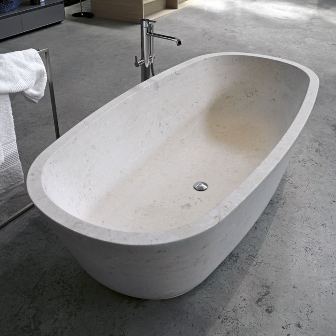 Antonio Lupi Baia Stone Bathtub LIFESTYLE S 02