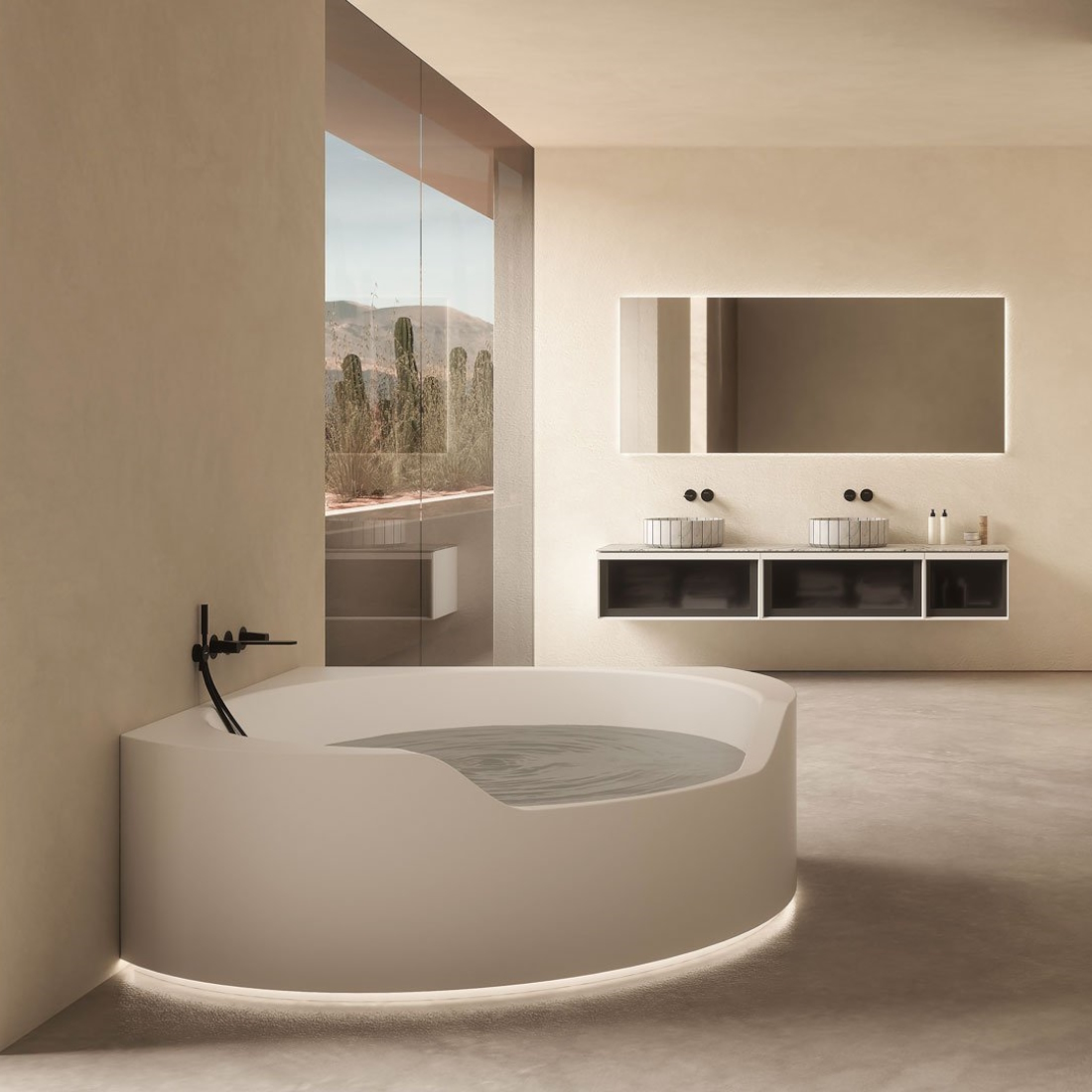 Antonio Lupi Ofuro Corner Bathtub LIFESTYLE S 01