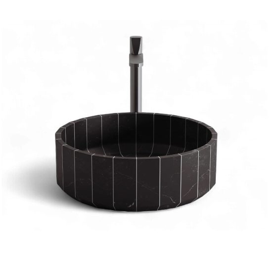 Antoniolupi Fonte Countertop Basin Black Marble STILL LIFE S 01
