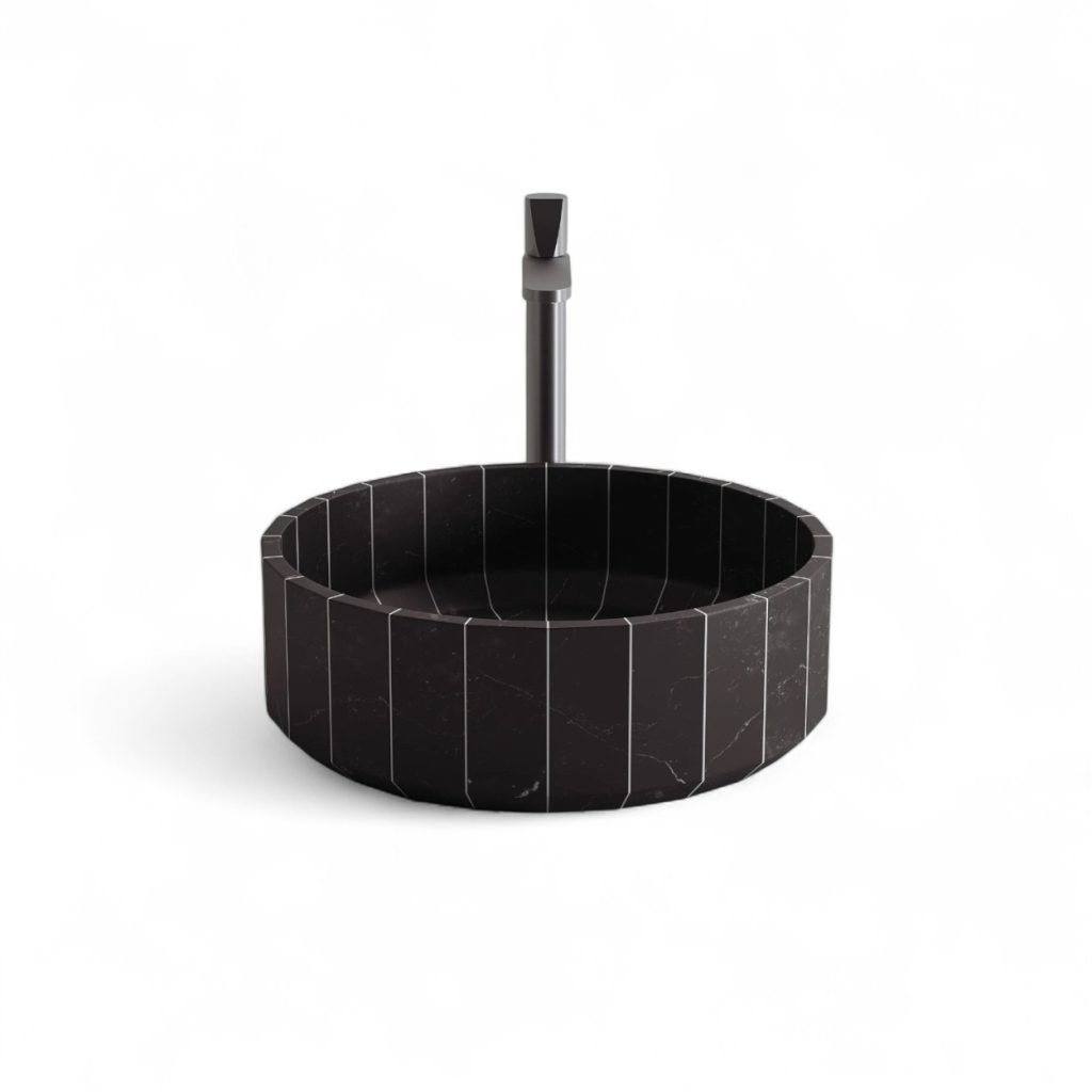 Antoniolupi Fonte Countertop Basin Black Marble STILL LIFE S 2 01