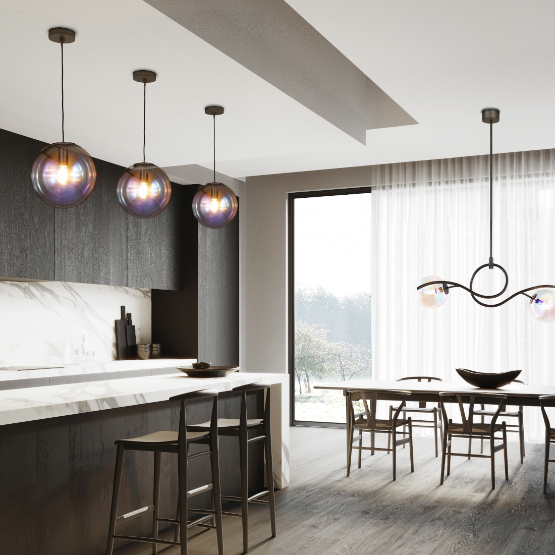 Brand Van Egmond Ballet BALHL140BDP Hanging Lamp LIFESTYLE S 01