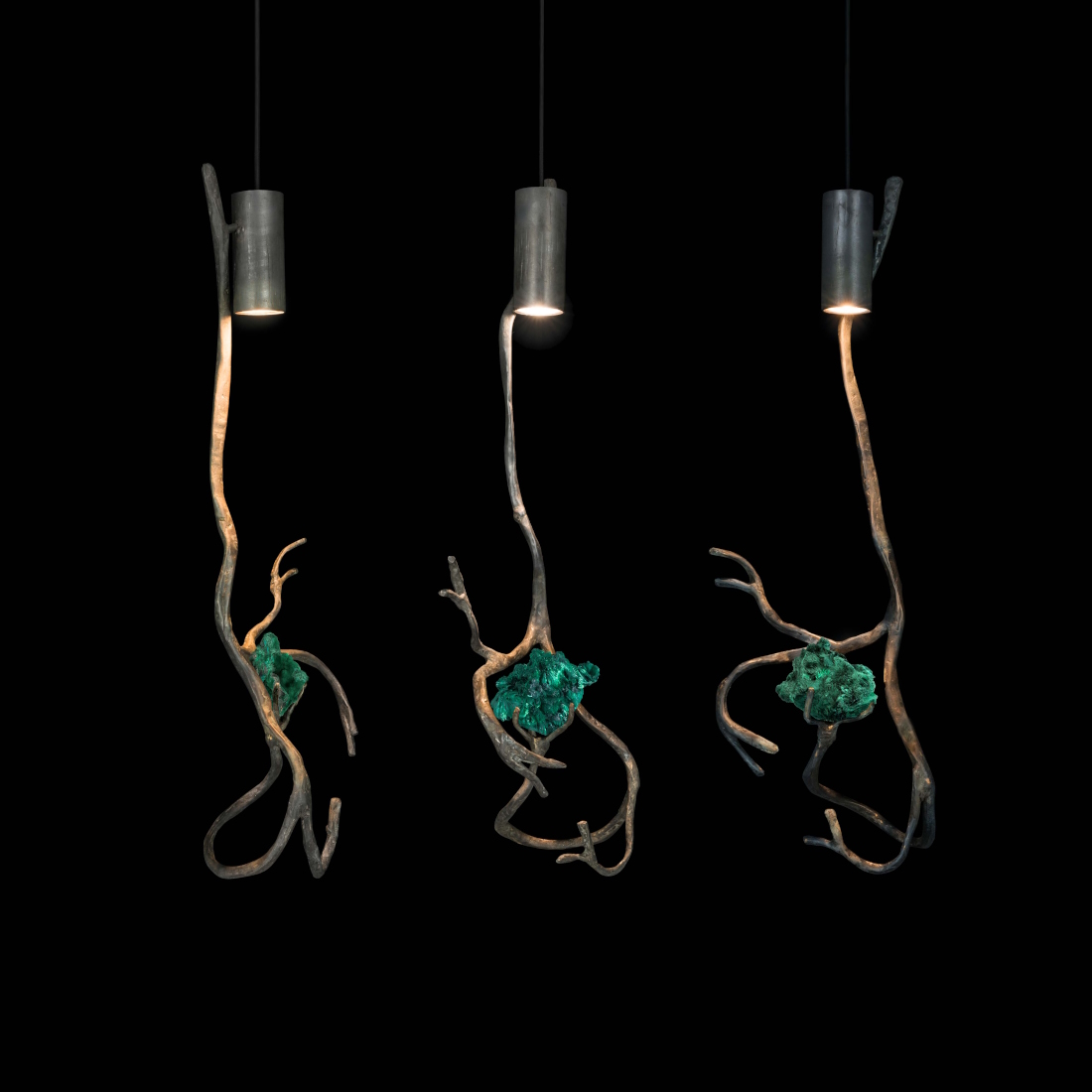 Brand Van Egmond Orpheus Malachite Pendant Light ORC35BDP MAL STILL LIFE S 03