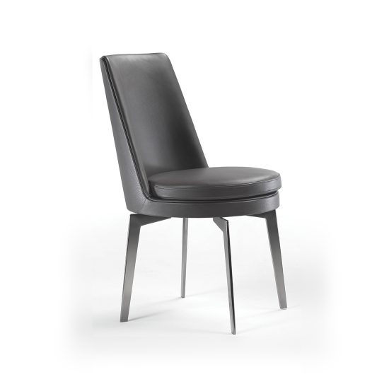 Flexform Feel Good High Back Indoor Dining Chair Metal Legs STILL LIFE S 001