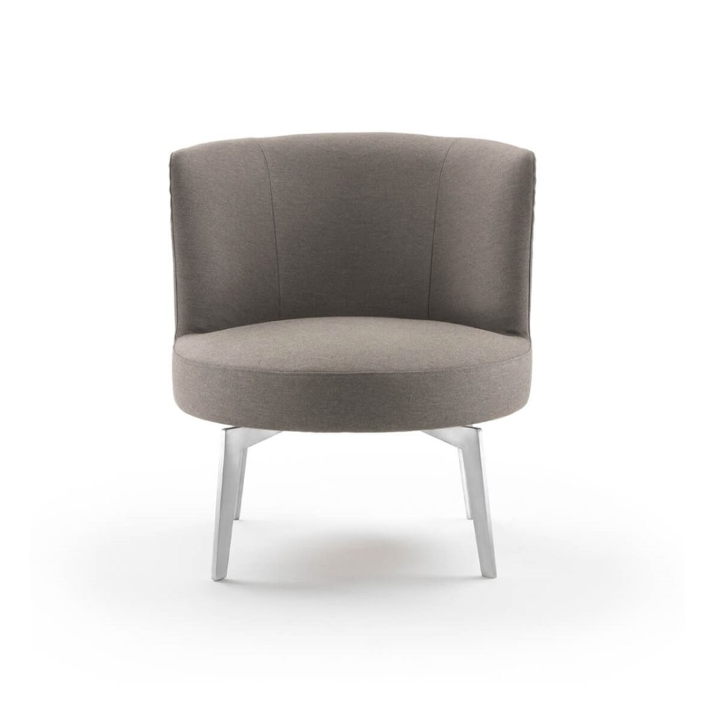 Flexform Hera Small Metal Leg Indoor Armchair STILL LIFE S 001