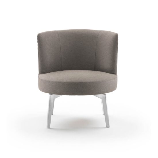 Flexform Hera Small Metal Leg Indoor Armchair STILL LIFE S 001