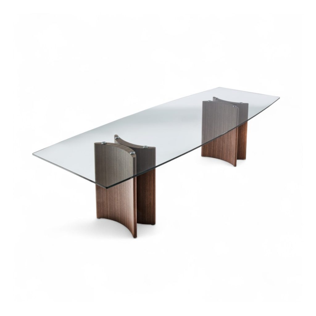 Porada Alan Glass Barrel Dining Table STILL LIFE S 001