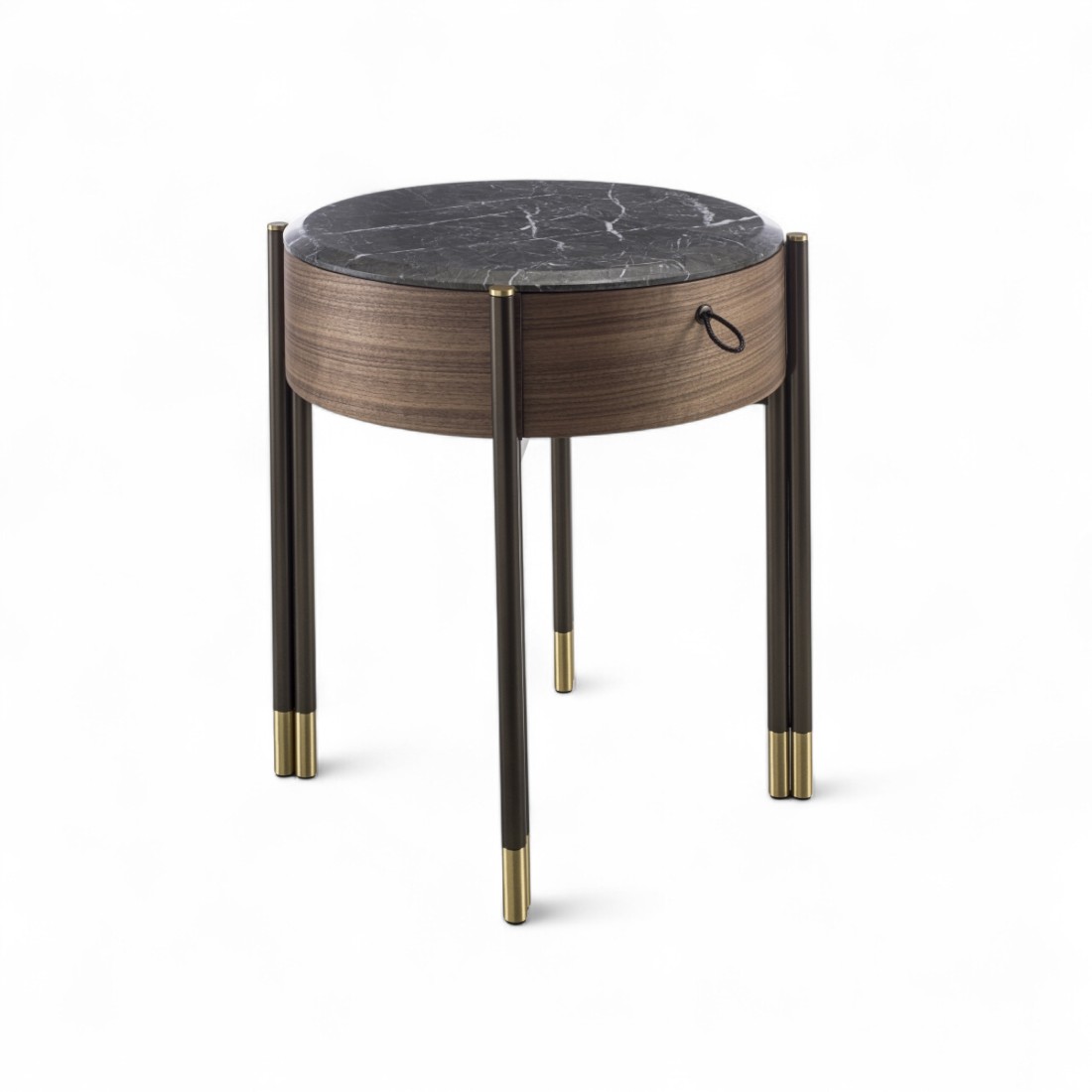 Porada Bayus Tondo 44 Bedside Cabinet Grey Carnico STILL LIFE S 01