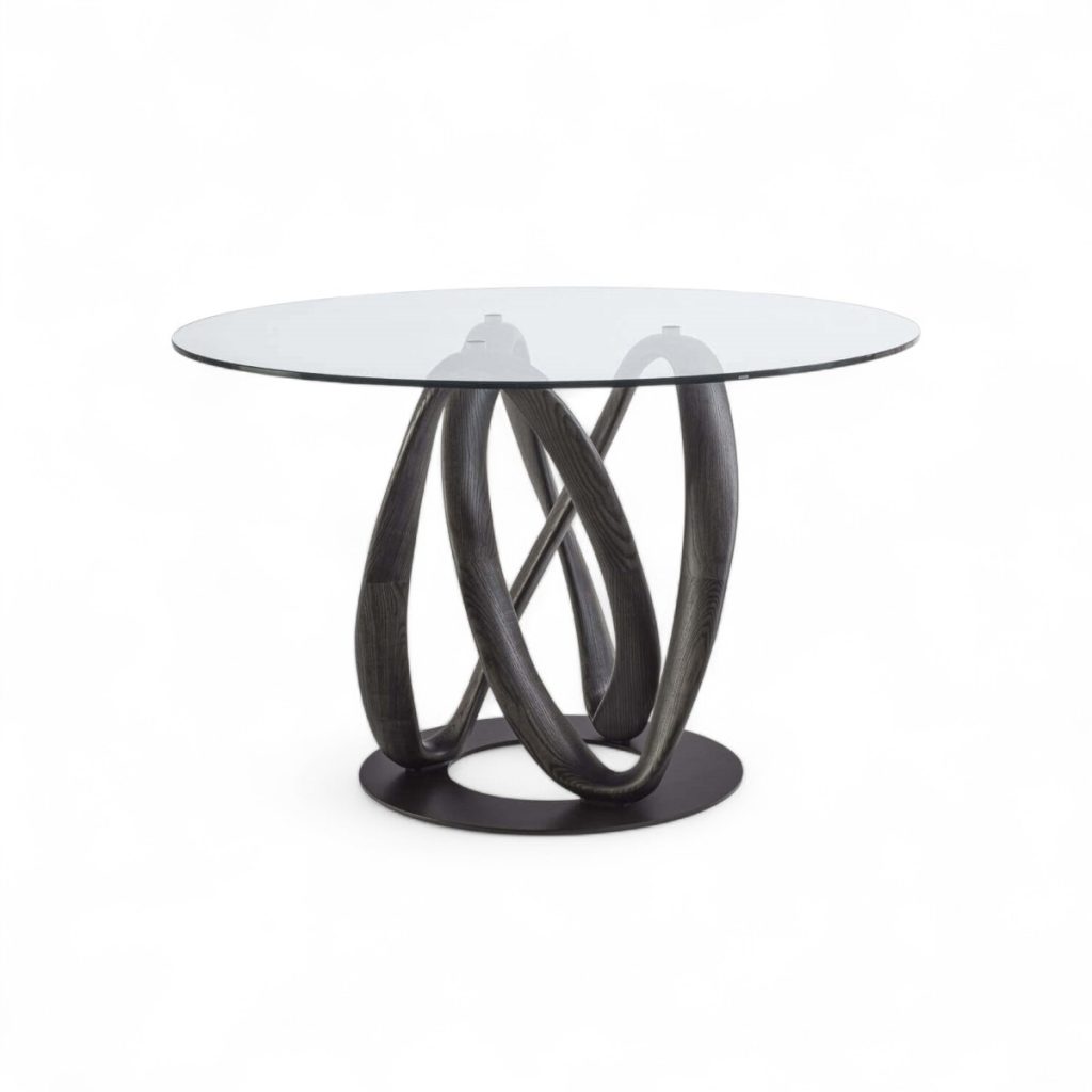 Porada Infinity Round Glass Dining Table STILL LIFE S 001