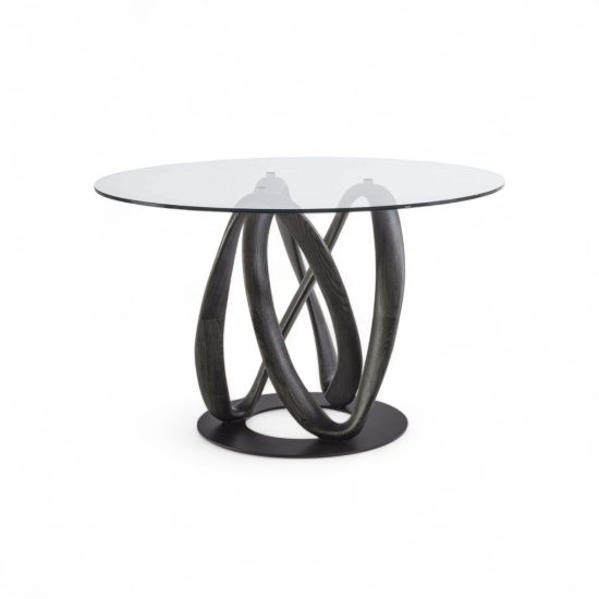 Porada Infinity Round Glass Dining Table STILL LIFE S 001