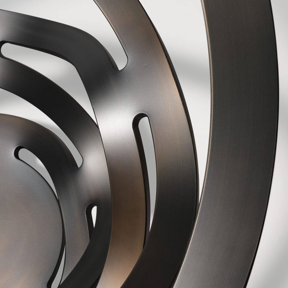 Reflex Angelo Neolitico Round Glass Dining Table metal base STILL LIFE S 004