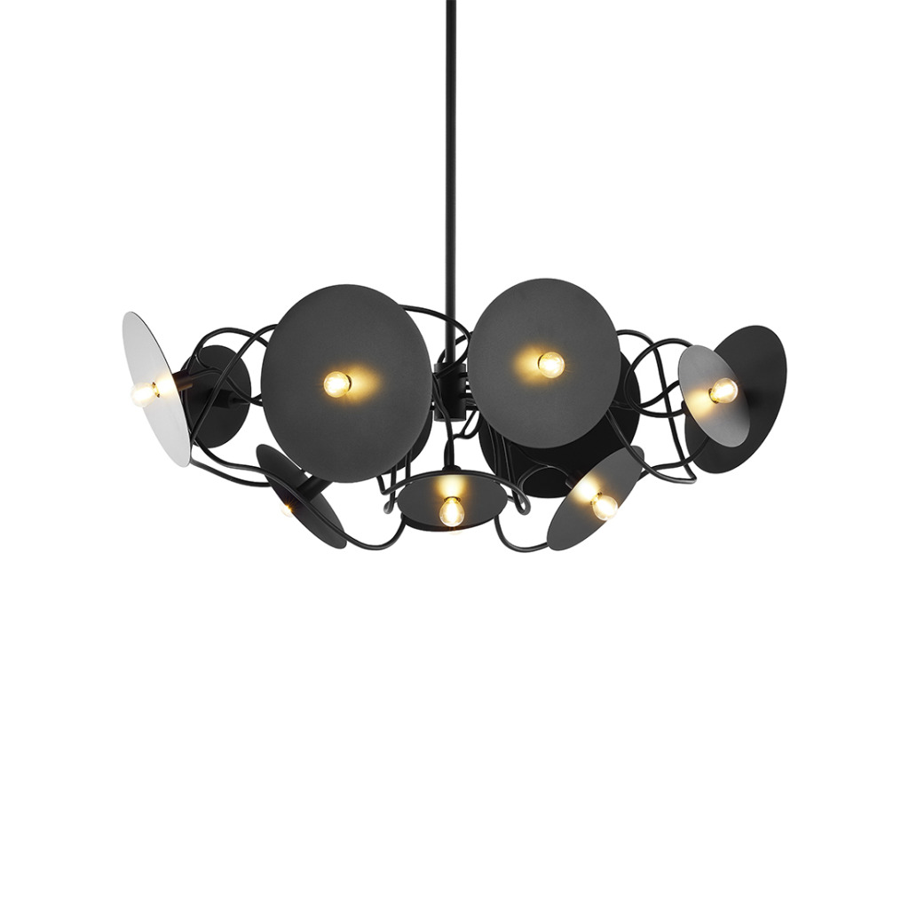 Brand Van Egmond Solis Oval Chandelier SOLOC120BLM STILL LIFE S 01