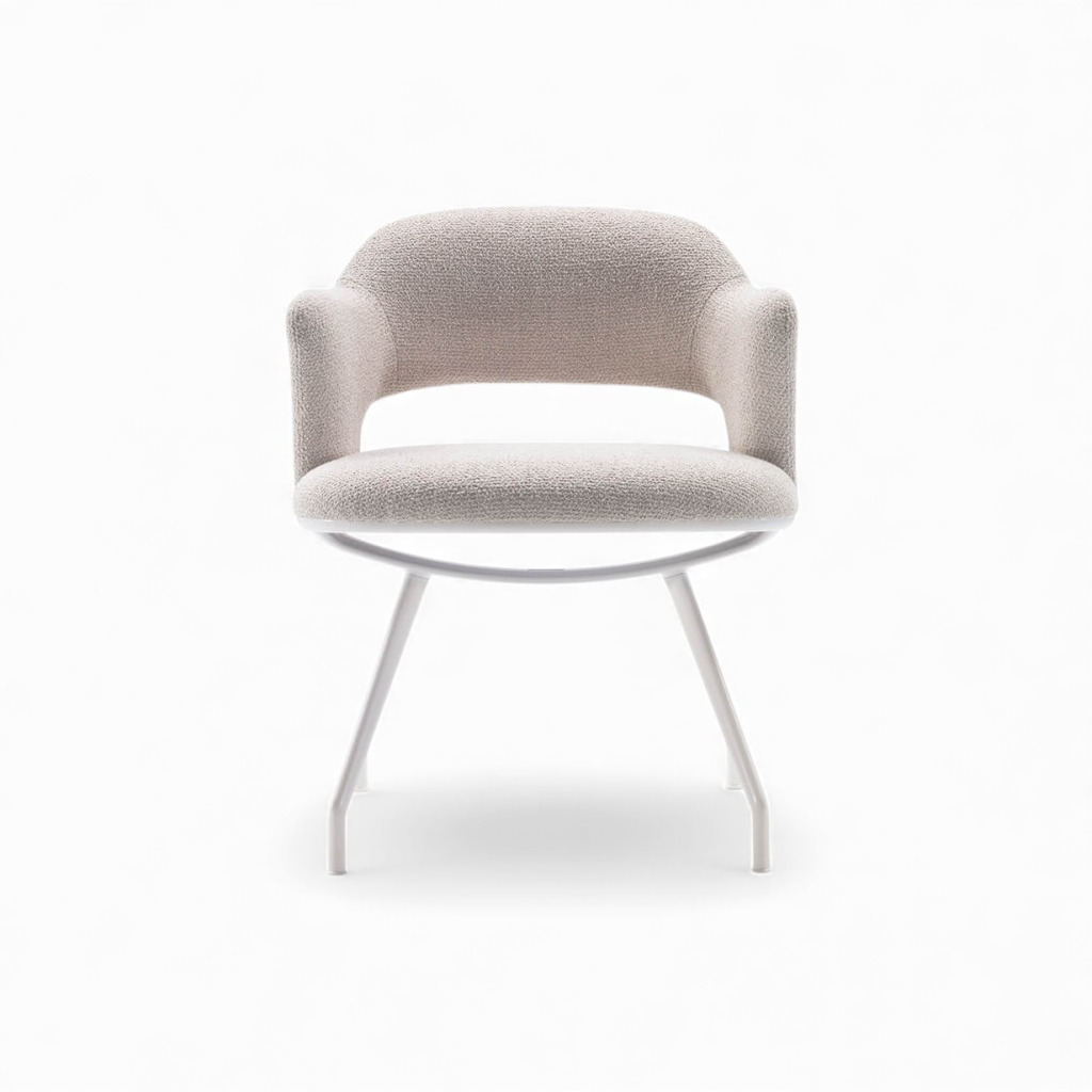 Flexform Alma Aluminium Base Indoor Dining Armchair STILL LIFE S 1 01