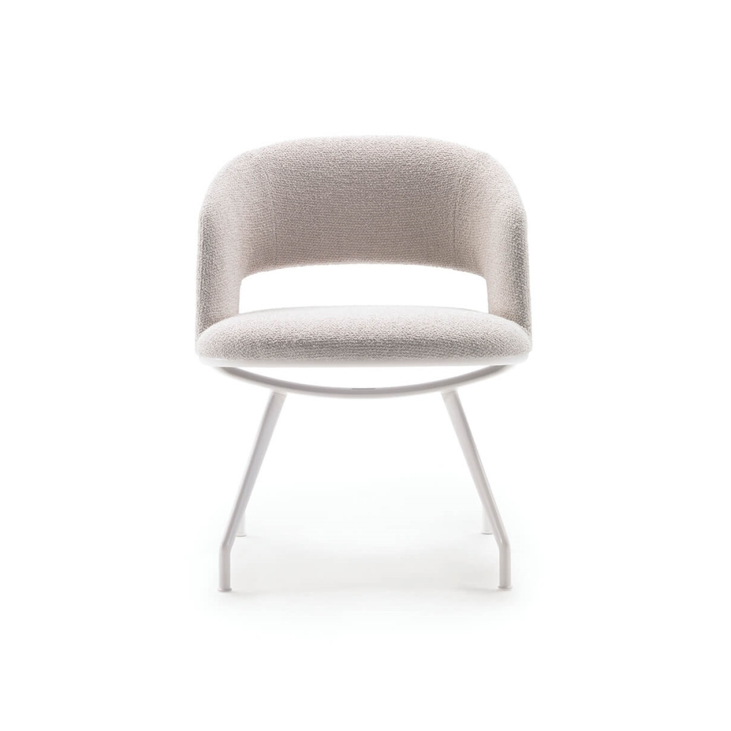 Flexform Alma Aluminium Base Indoor Dining Chair STILL LIFE S 1 01