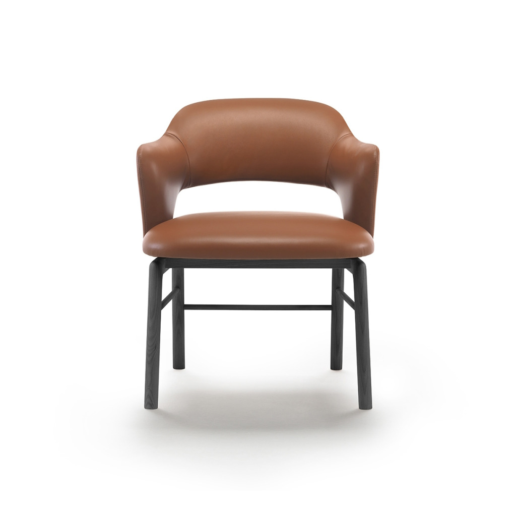 Flexform Alma Indoor Dining Armchair with Armrest STILL LIFE S 1 01