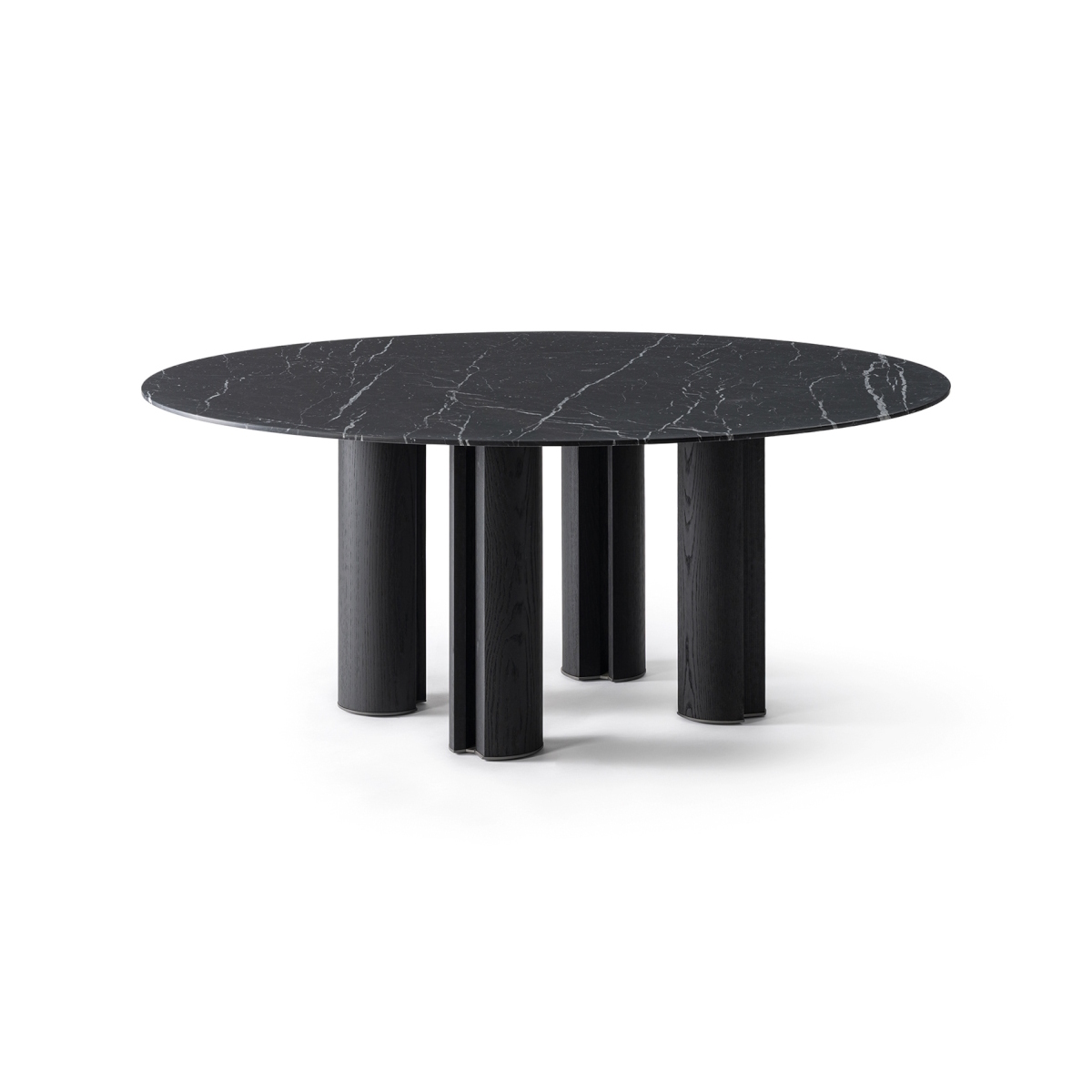 Gallotti e Radice Simpodio W Nero Marquinia Oval Dining Table STILL LIFE S 1 01