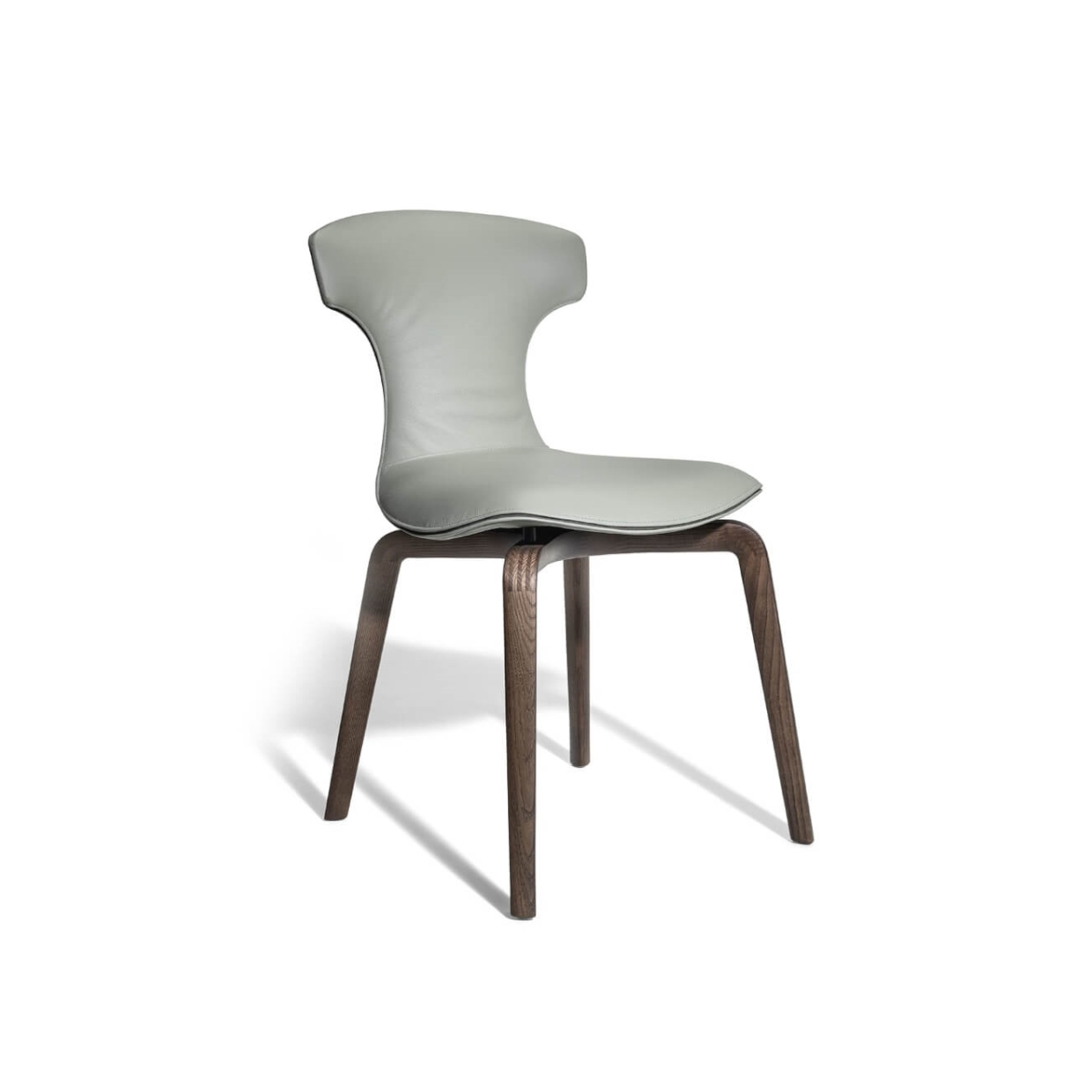 Poltrona Frau Montera Mas Dining Chair Wooden Leg STILL LIFE S Leather 1 02