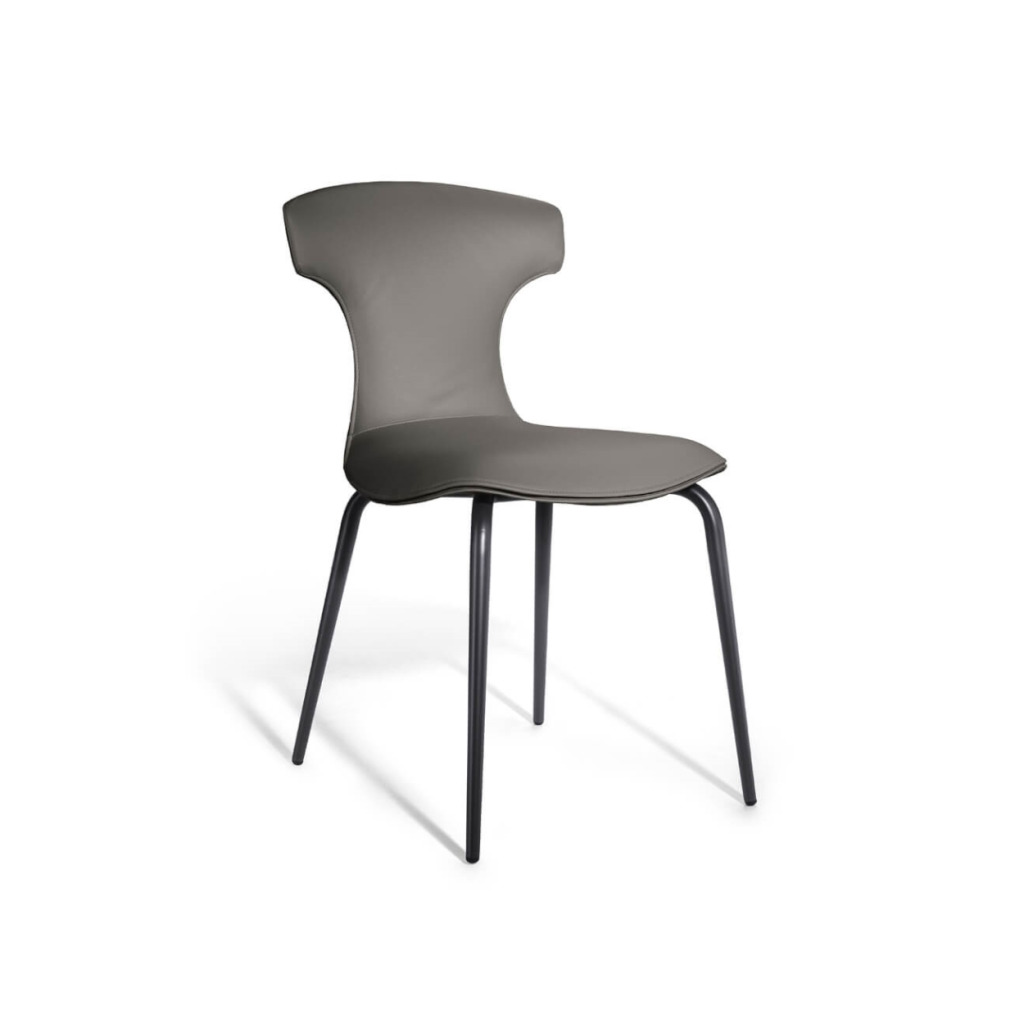 Poltrona Frau Montera Mas Metal Leg Dining Chair STILL LIFE S Leather 1 01