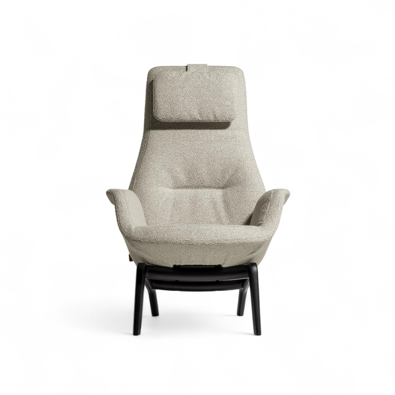 Poltrona Frau downtown lounge armchair Wooden Base Fabric STILL LIFE S 1 01