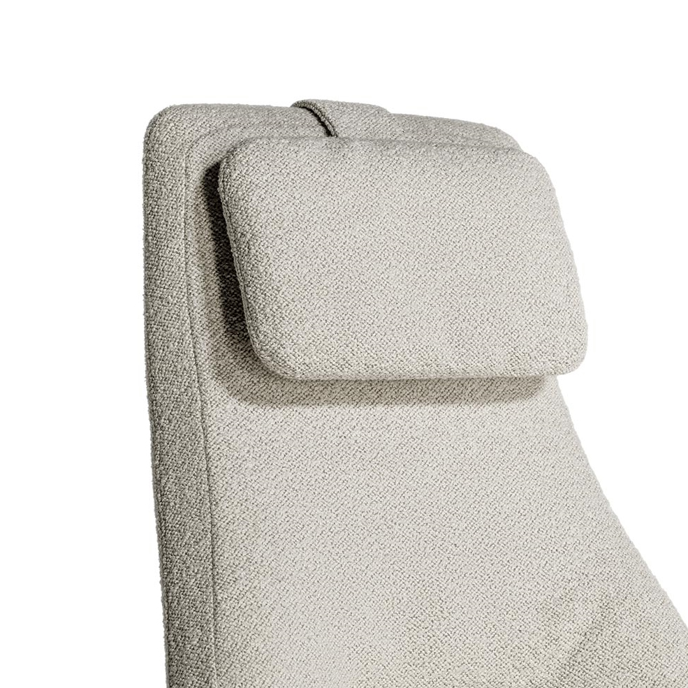 Poltrona Frau downtown lounge armchair Wooden Base Fabric STILL LIFE S 1 03