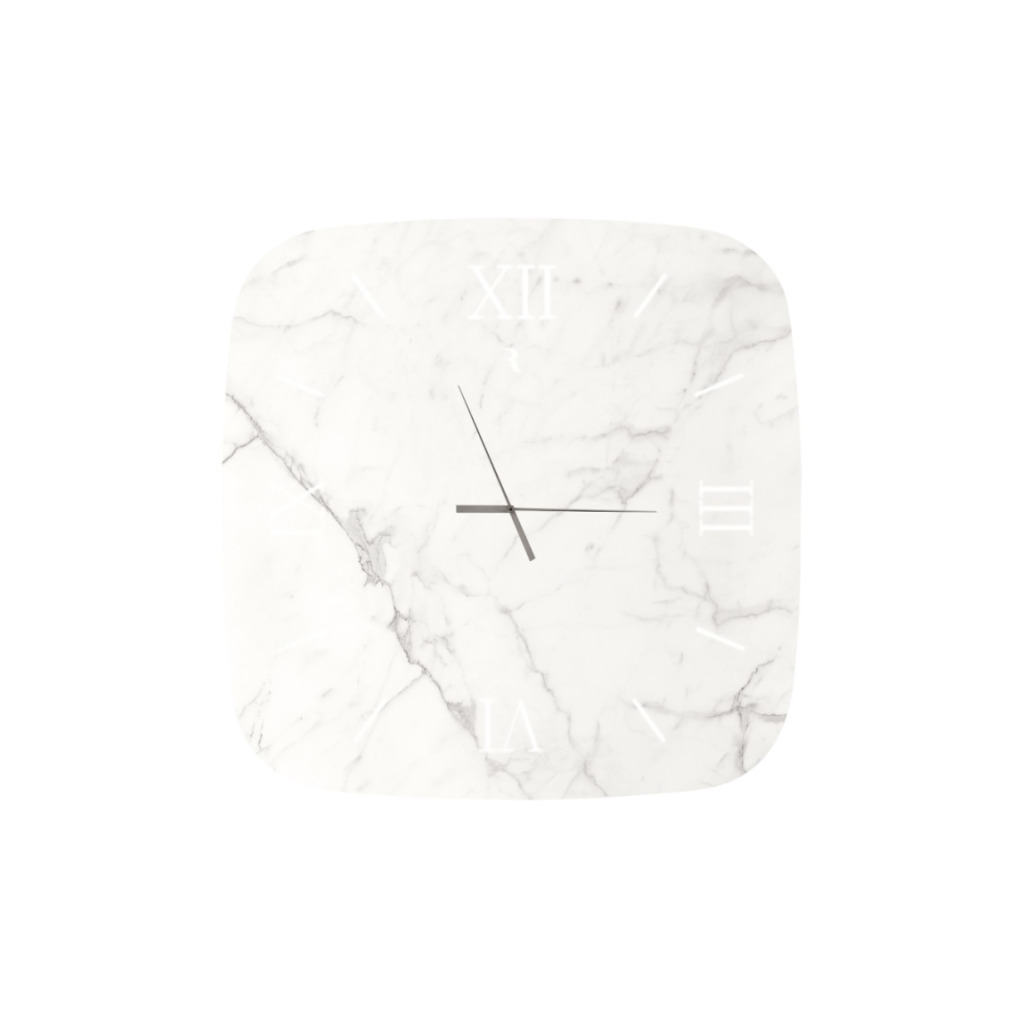 Reflex Angelo Nautilus Square Clock Calacatta STILL LIFE S 02